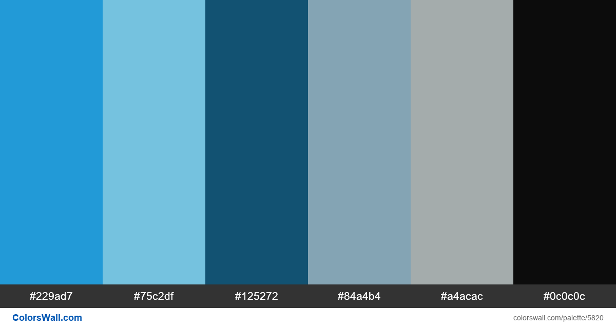 Minimal design flat colors palette - #5820
