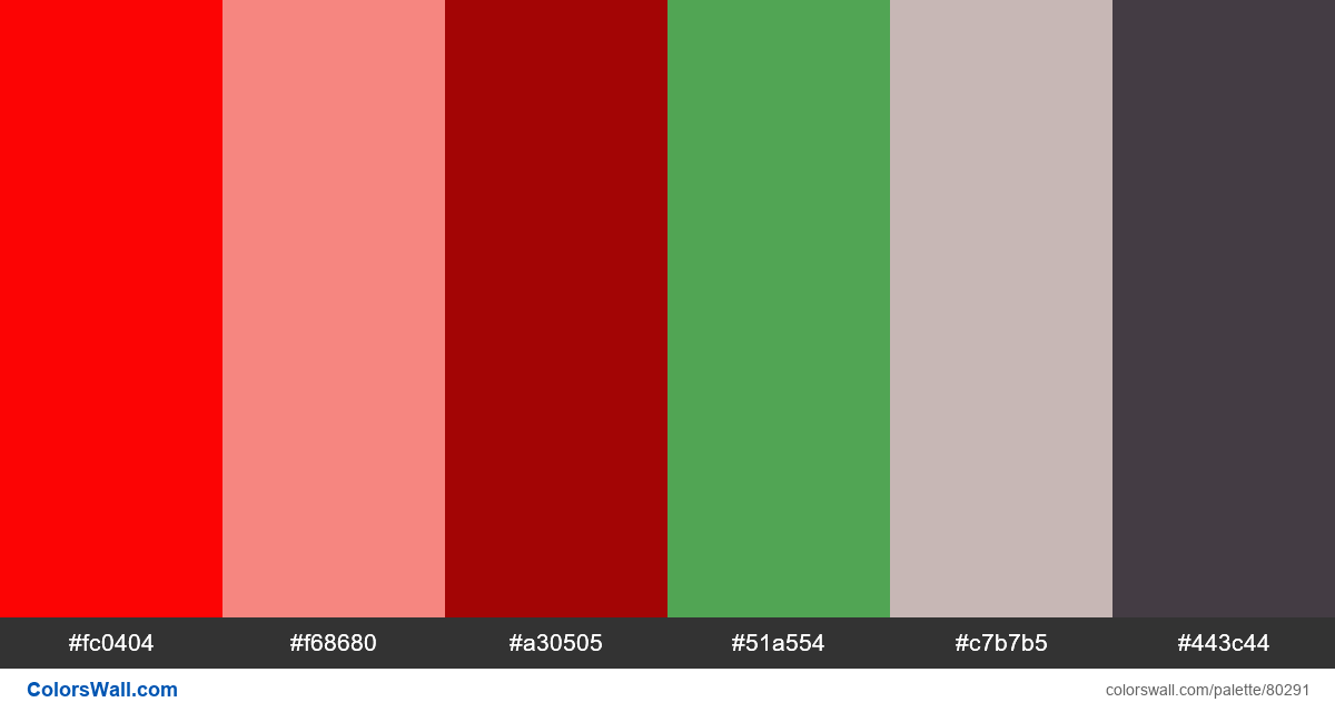 Minimal spicy chilis hot colors palette - ColorsWall