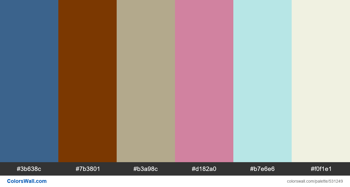 Mississippi River, Red Beech, Prairie Sage, Heirloom Rose palette - #531249