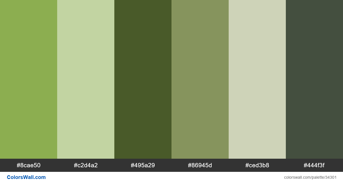 Mobile gardening clean ux colors palette - ColorsWall