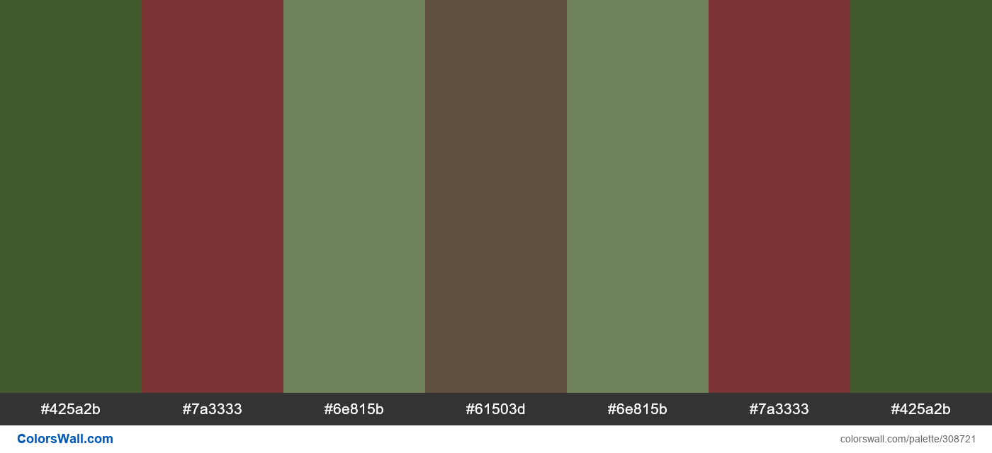 National Take Down the Christmas Tree Day colors palette ColorsWall