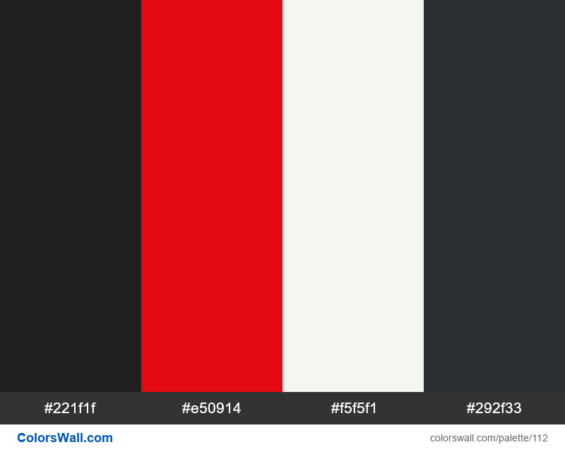 Netflix Colors - Hex and RGB Color Codes