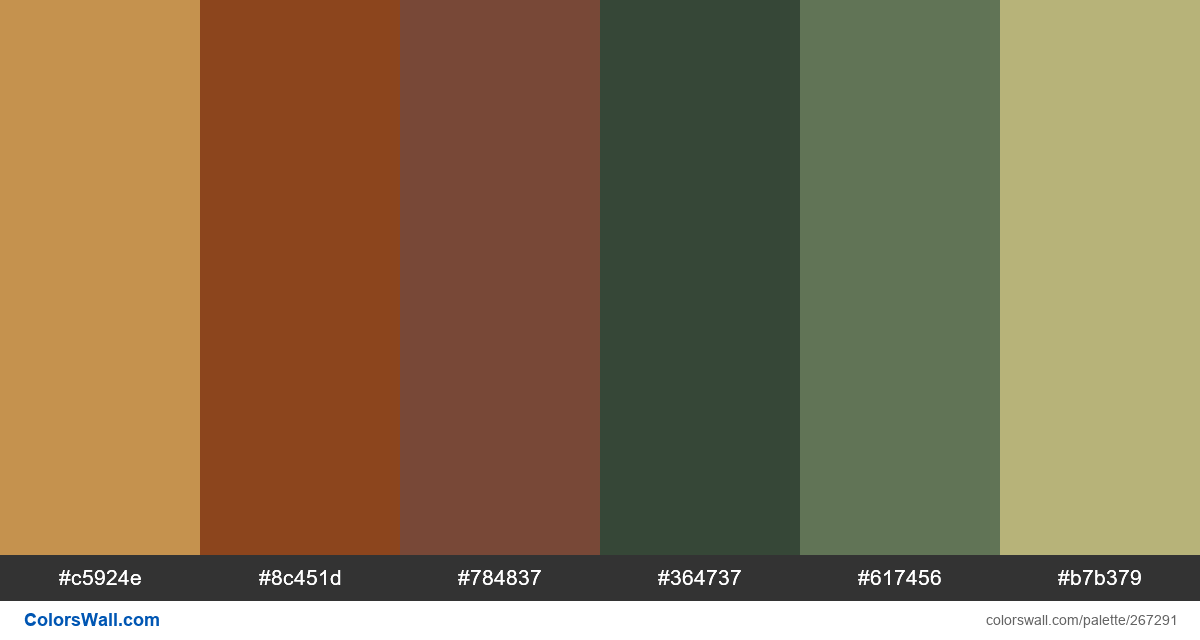 neutral forest tones colors palette - ColorsWall