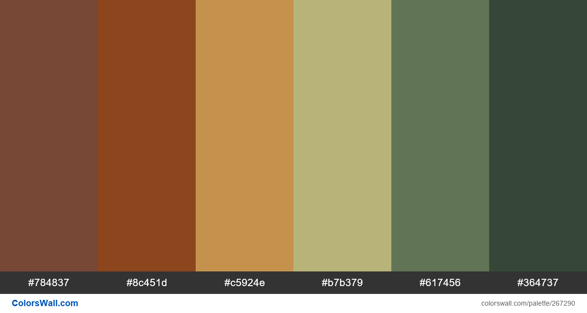 neutral-ish rainbow colors palette - ColorsWall