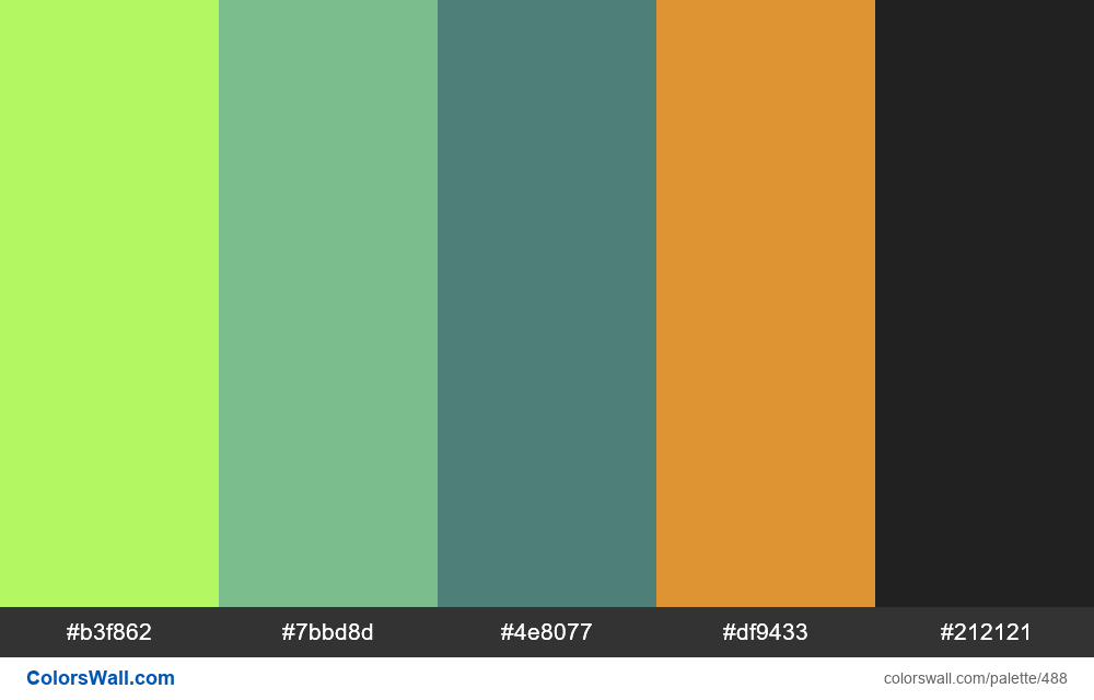 New website color palette - #488