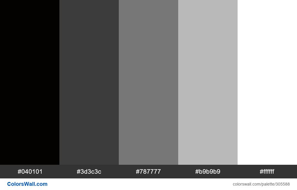 New Years Eve Black colors palette - ColorsWall