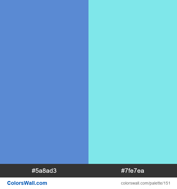 Nice cold blue colors palette - ColorsWall