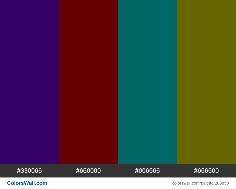 olympics colors palette #330066, #660000, #006666 - ColorsWall