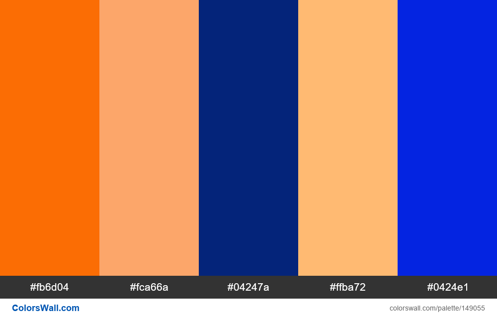 Orange Blue Colors Combination - Colorswall