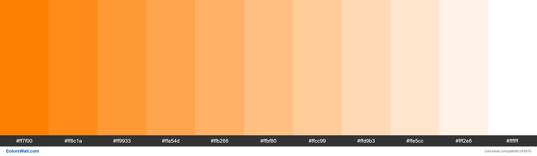 Orange Juice colors palette - ColorsWall