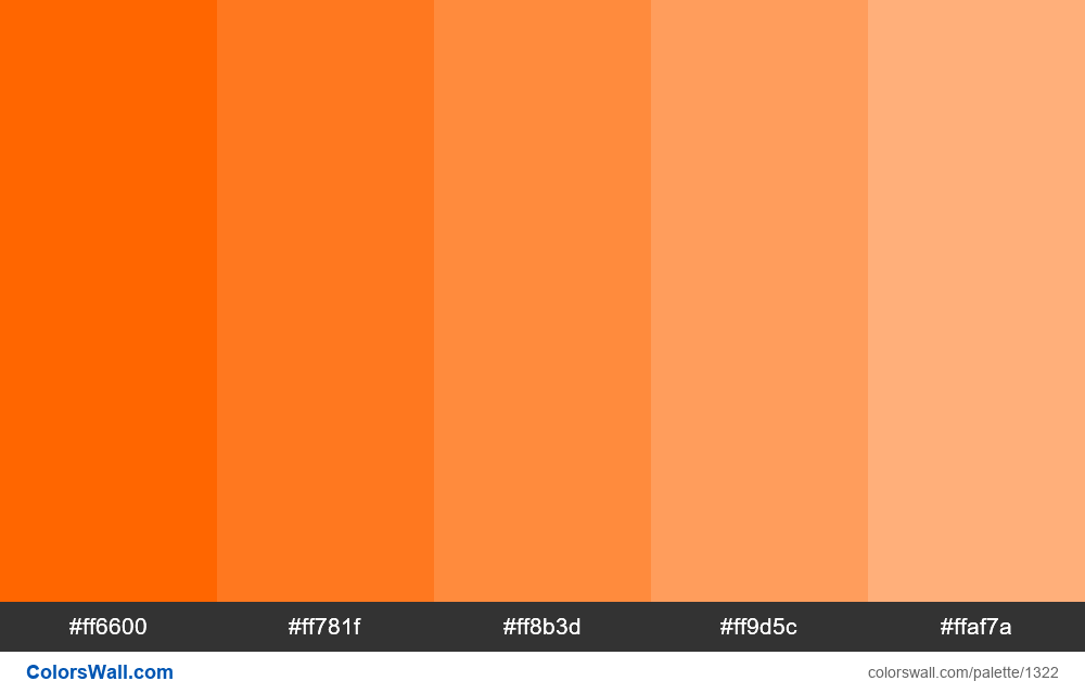 Orange tints colours - #1322