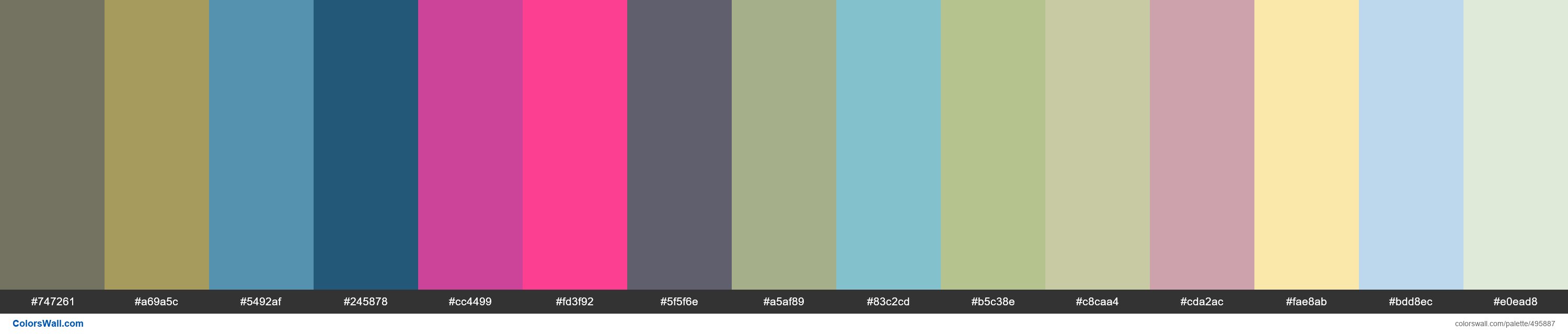 Organic, Loveliest Leaves, Jet Ski, Sea Hunter, Lustful Wishes, French Fuchsia, Mid Grey, Filigree Green, Antigua Sand, Margarita, - #495887