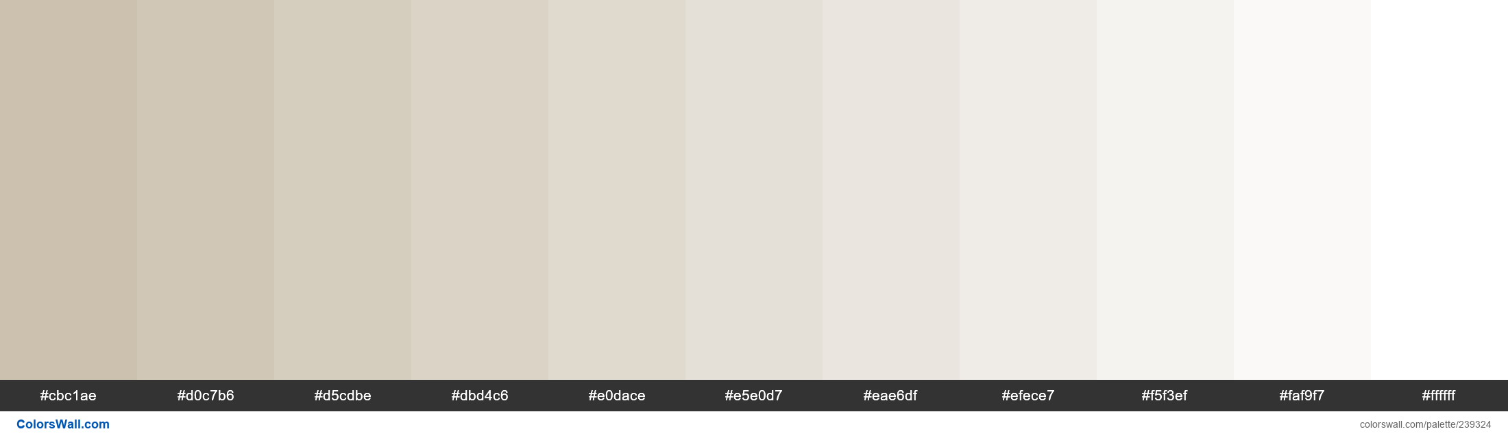 Pantone / PMS 14-1107 TCX / Oyster Gray / #cbc1ae Esquema de código de  cores Hex, Paletes e Tintas