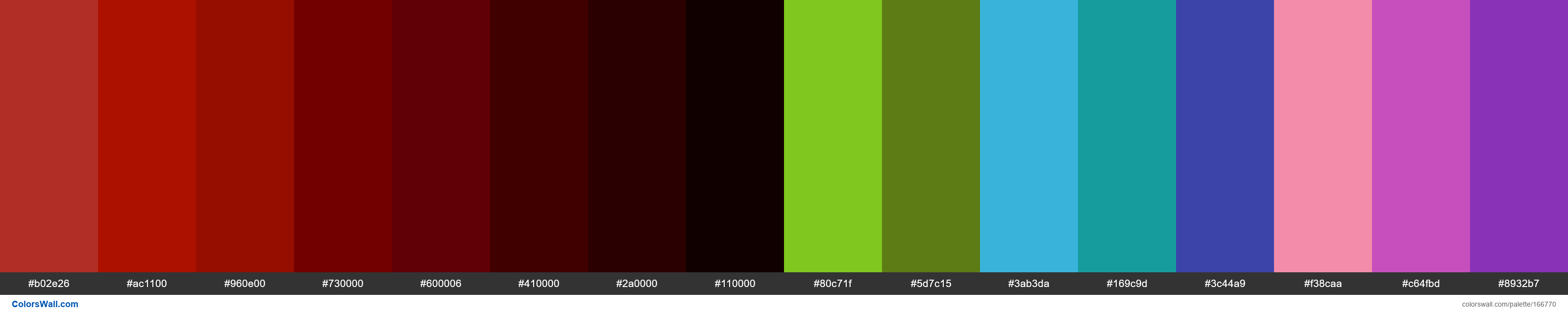 Pallet OWNER name colors palette | ColorsWall