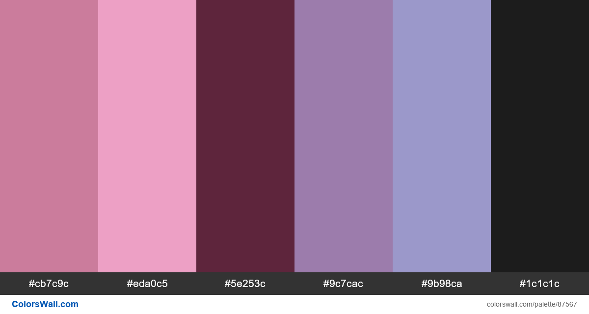 Aesthetic Pastel Color Palette With Codes - Insanity-Follows