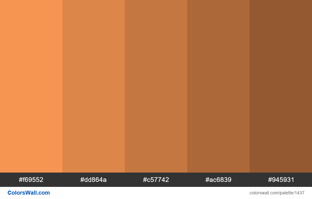 Pastel Orange Shaded Colours Colorswall