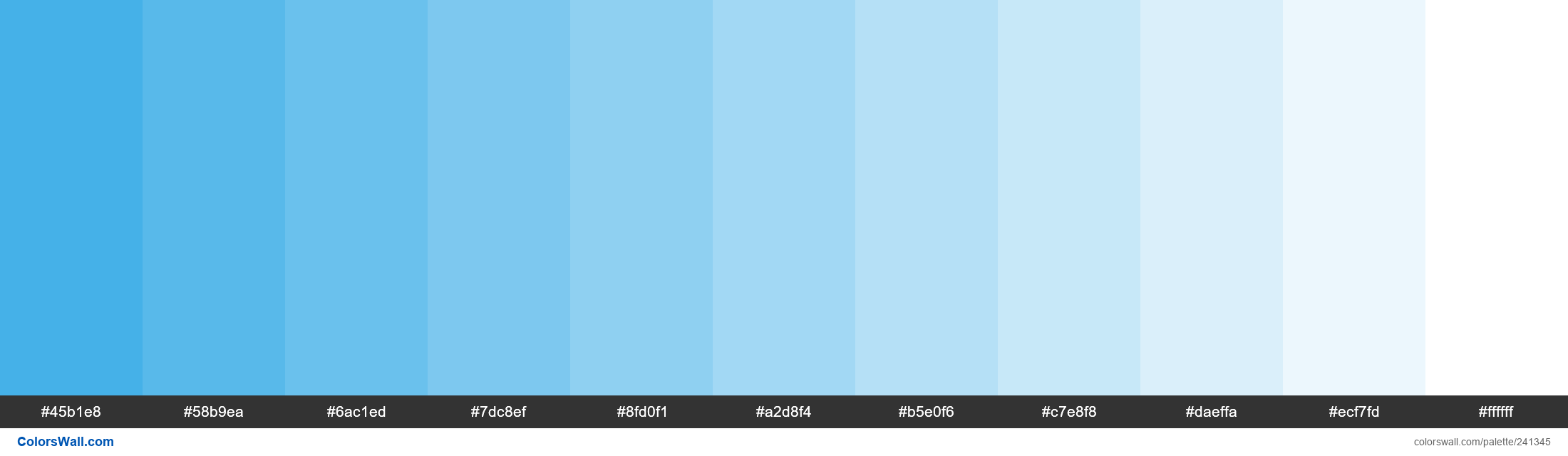 Picton Blue colors palette - ColorsWall