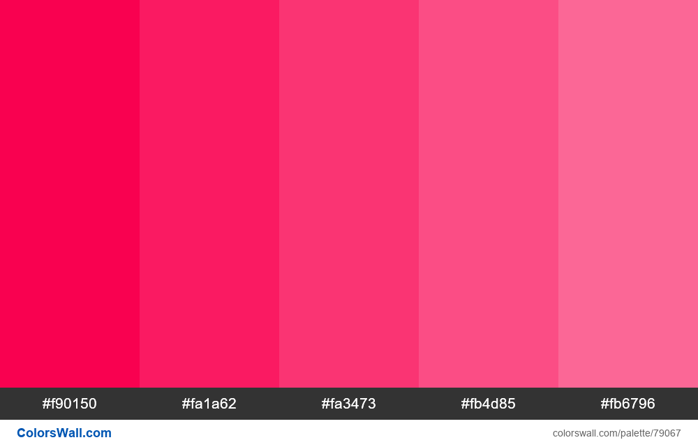 PinkyLaRue colors palette - ColorsWall