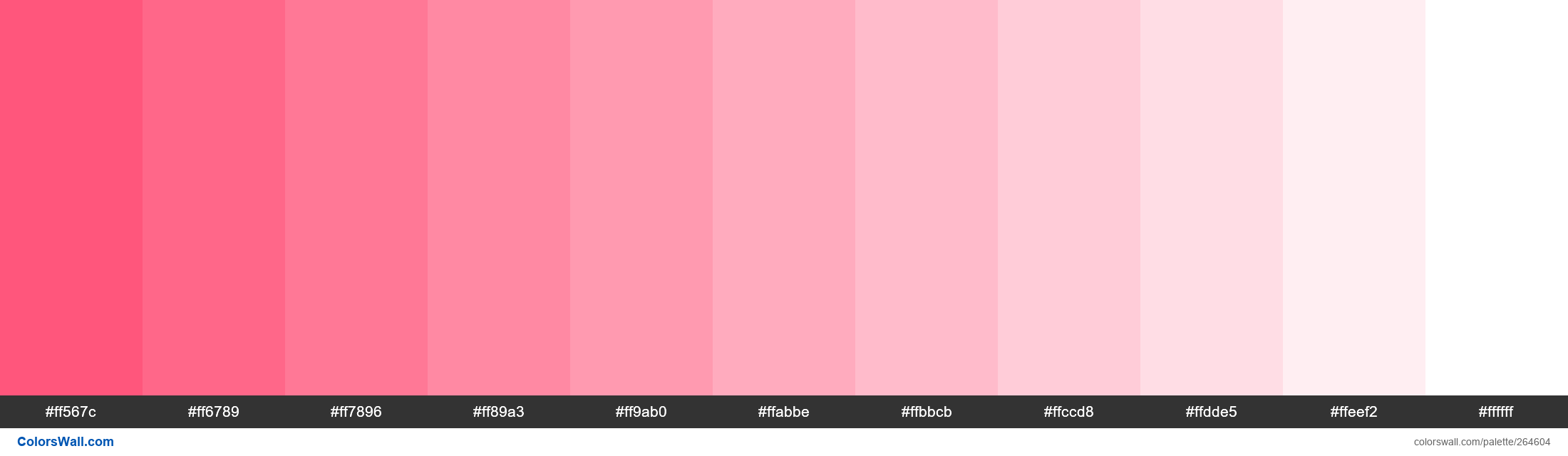 pink flushed Color Palette