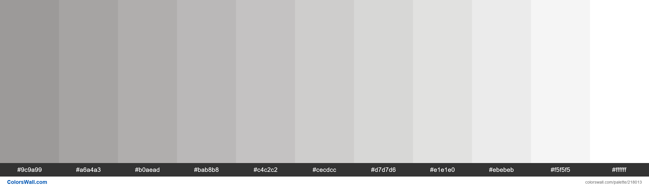 Polished Pewter colors palette | ColorsWall