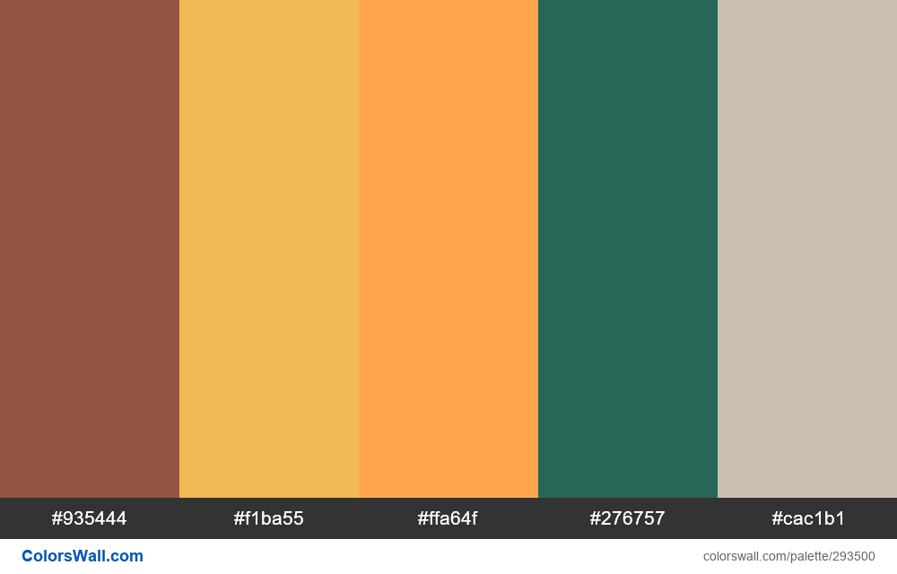 Prairie Clay, Bee, Blazing Orange, Terrestrial, Neutra palette - ColorsWall