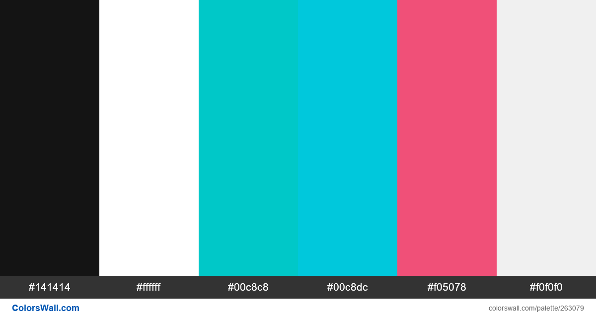 Miami Vice Color Palette