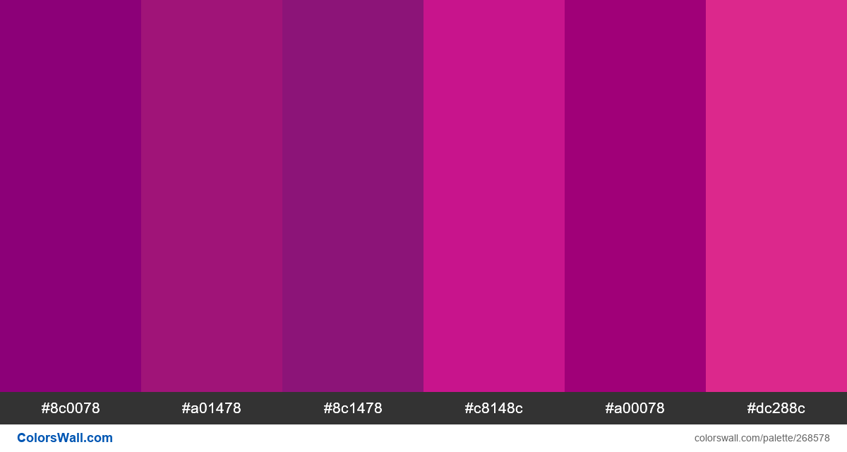 Purple Jelly colors palette - ColorsWall