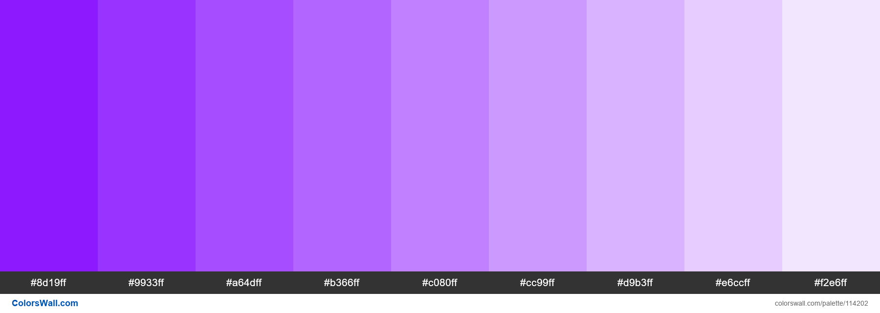 detektor færge følsomhed purple-light colors palette | ColorsWall