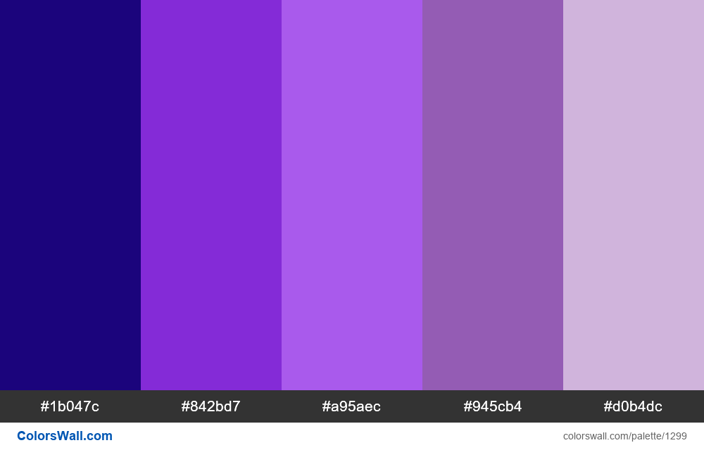Purple Neon Colors Palette Hex Rgb Codes