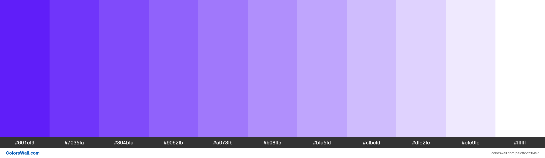 Purplish Blue colors palette ColorsWall