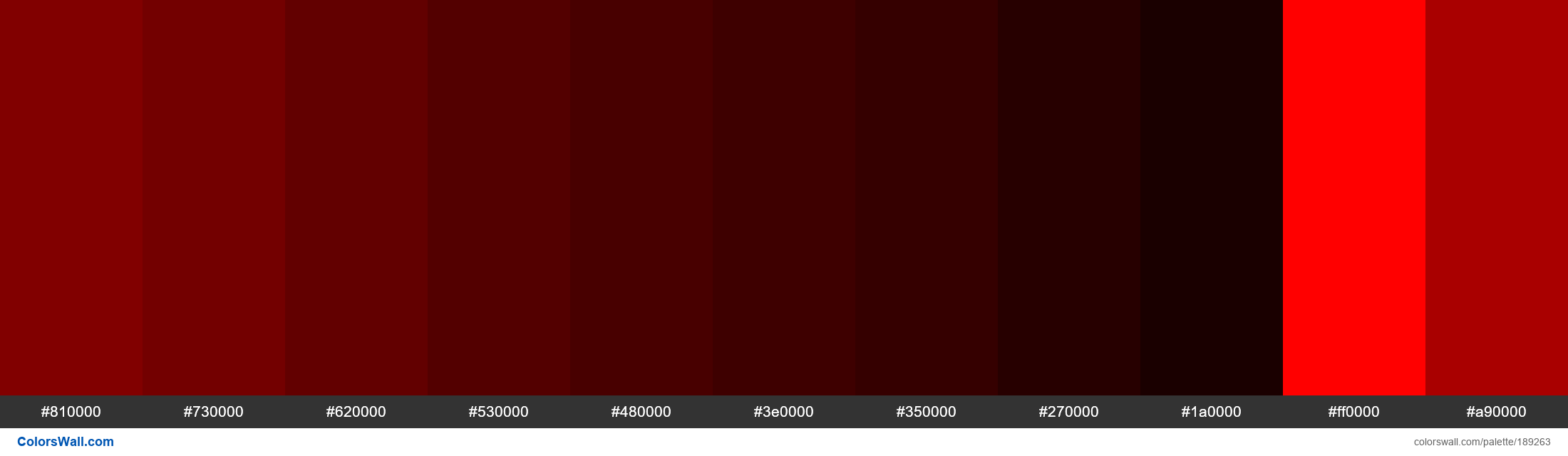 rbc/blood colors palette #810000, #620000 | ColorsWall