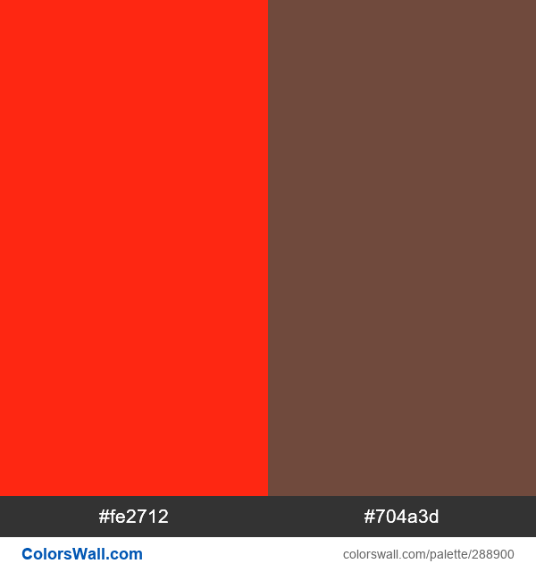 Red October, Evolution palette - ColorsWall