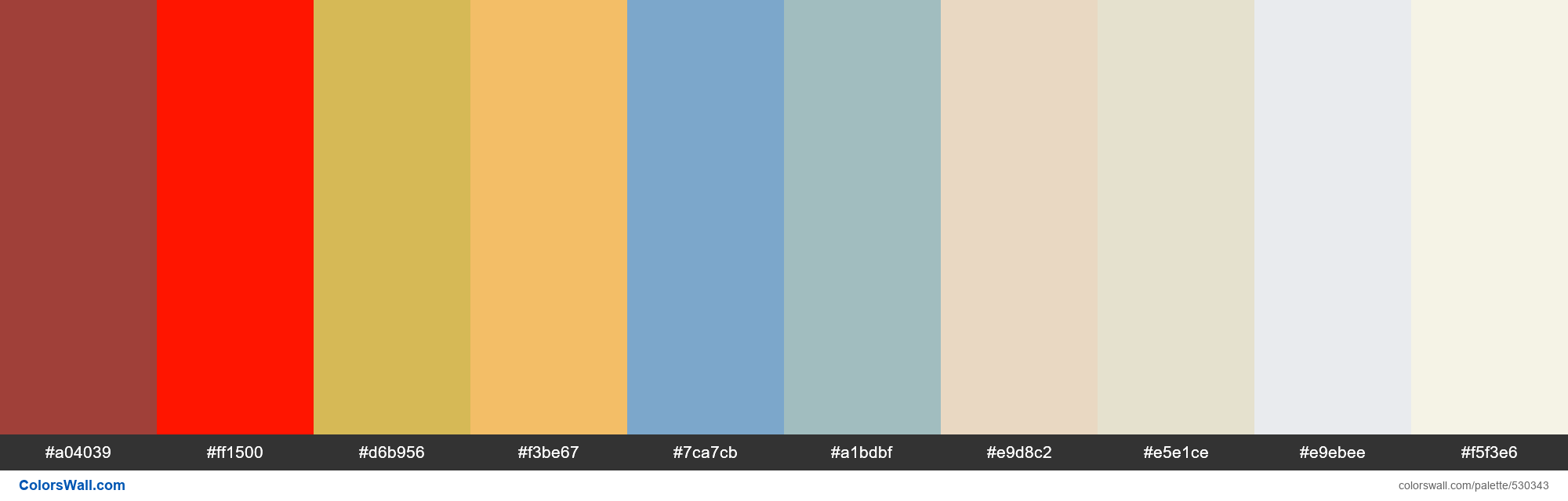 Rusty Heart, Carolina Reaper, Gold Vein, Mirabelle Yellow, Madam Butterfly, Colonial Aqua, Floating Feather, Au Natural palette - #530343