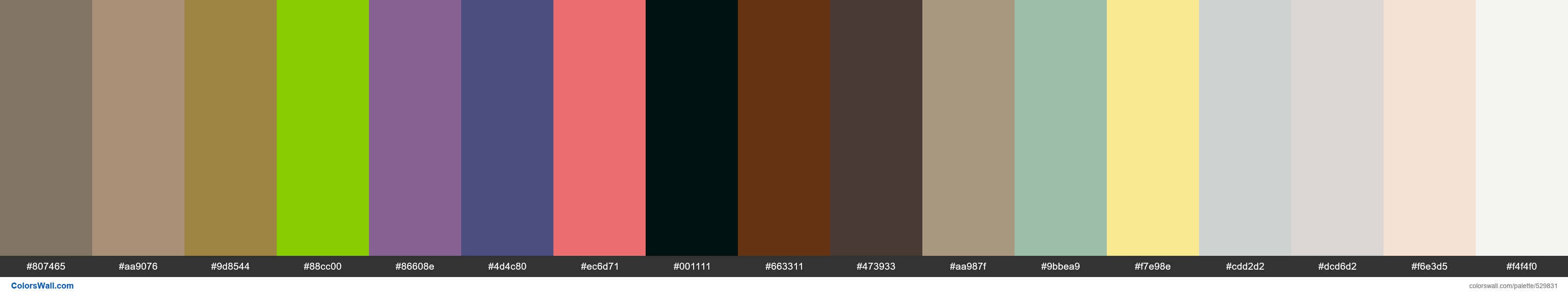 Rye Brown, Pioneer Village, Madagascar, Fabulous Frog, Swiss Lilac, Altar of Heaven, Zahri Pink, Black Glaze, Meatloaf, Film Noir, - #529831