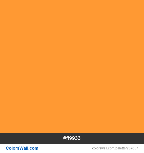 Saffron colors palette ff9933 ColorsWall