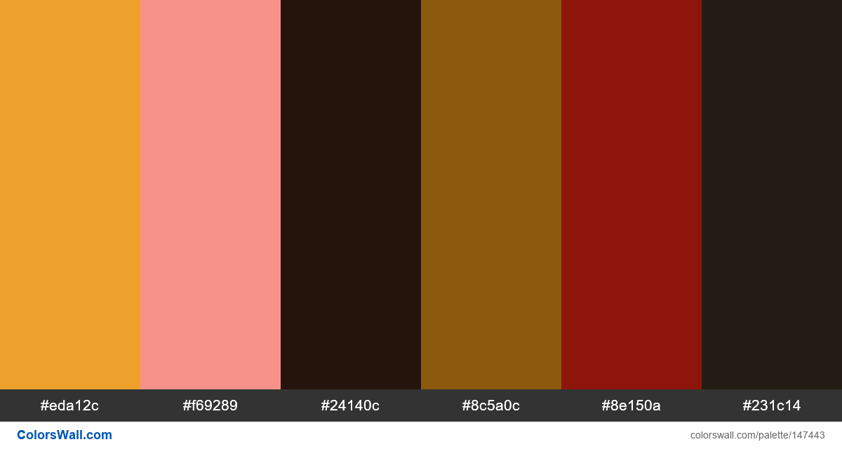Sexy groovy type 70s palette - ColorsWall