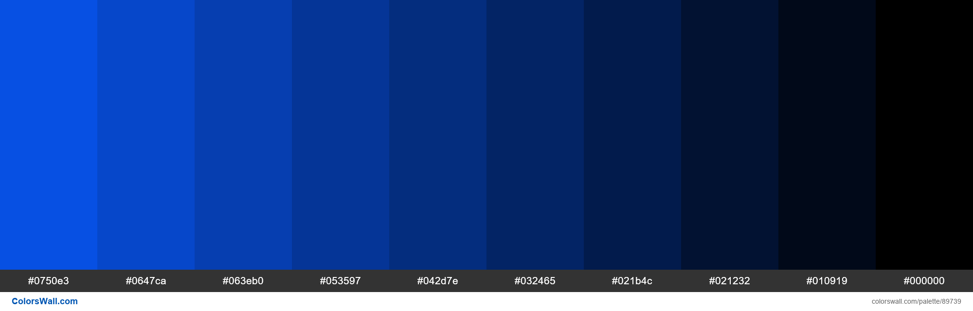 Shade Me Blue colors palette | ColorsWall