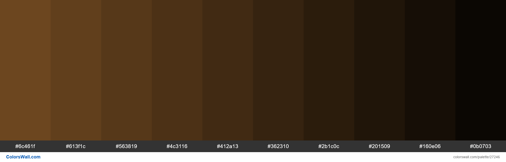 Brass Color Palette