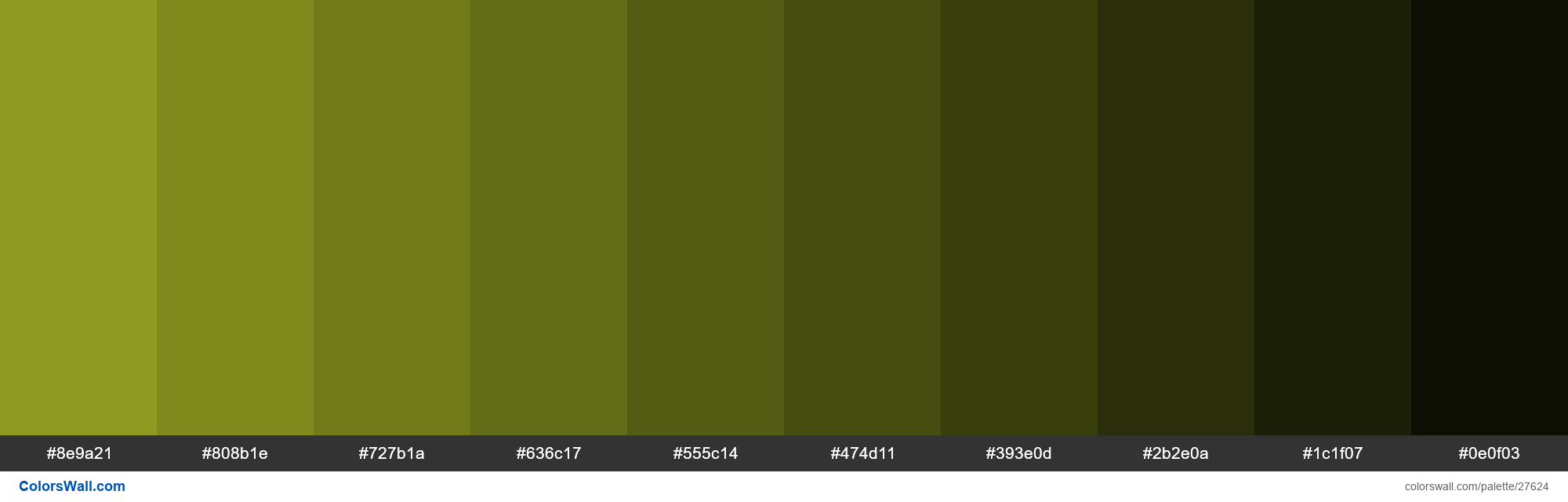 Shades Of Citron Color #8e9a21 Hex - Colorswall