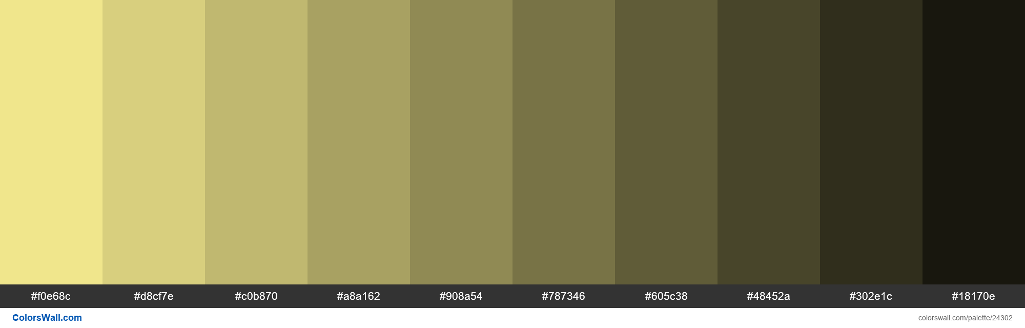 Shades of Khaki #F0E68C hex color - ColorsWall