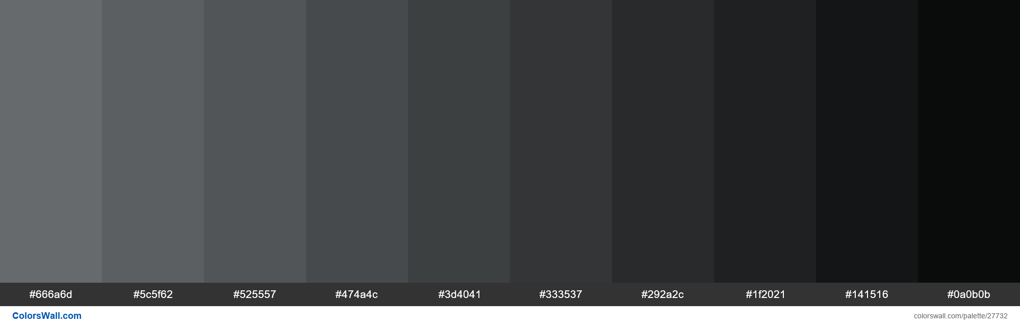 Shades Of Mid Grey Color 666A6D Hex ColorsWall