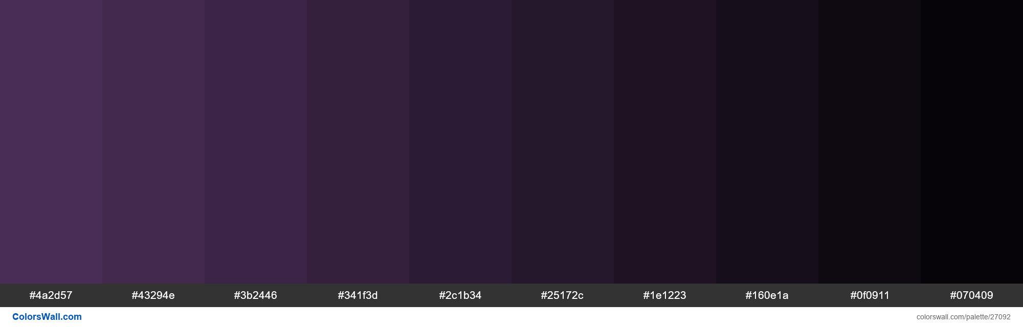 colorswall on X: Shades X11 color Dark Magenta #8B008B hex #7d007d,  #6f006f, #610061, #530053, #460046, #380038, #2a002a, #1c001c, #0e000e,  #000000 #colors #palette   /  X