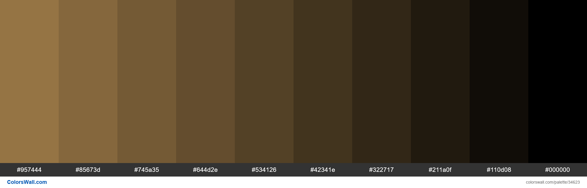 Shades XKCD Color coffee #a6814c hex - #34623