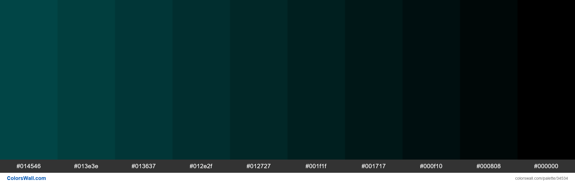 Shades Xkcd Color Dark Teal 014d4e Hex Hex Rgb Codes