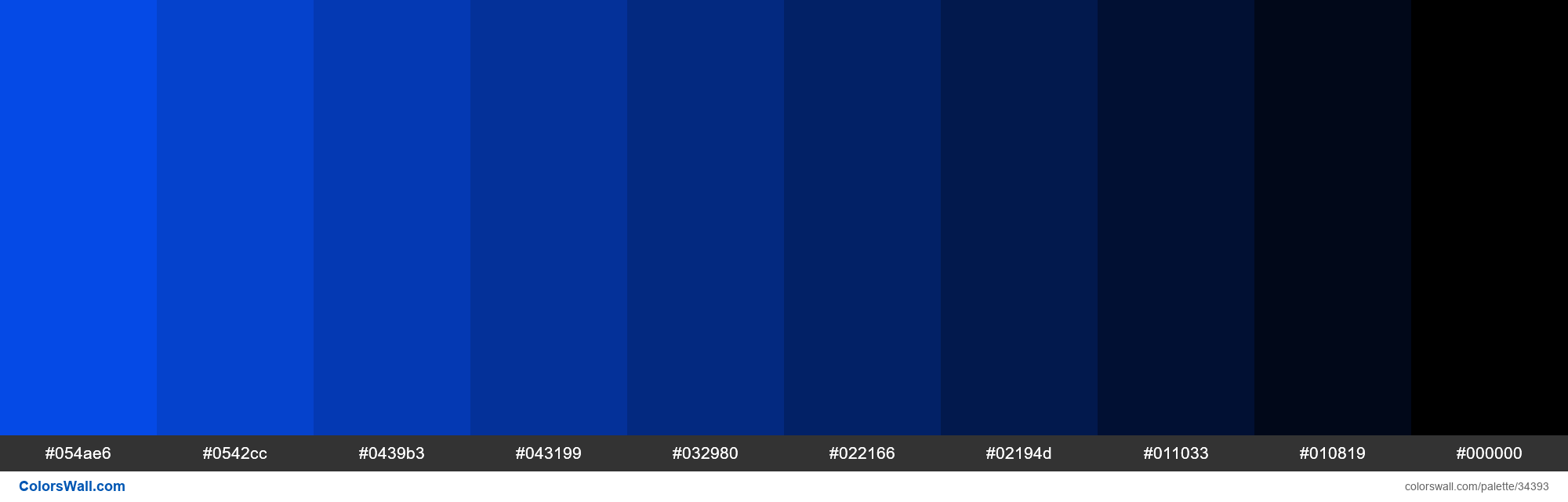 Shades XKCD Color electric blue #0652ff hex colors palette - ColorsWall