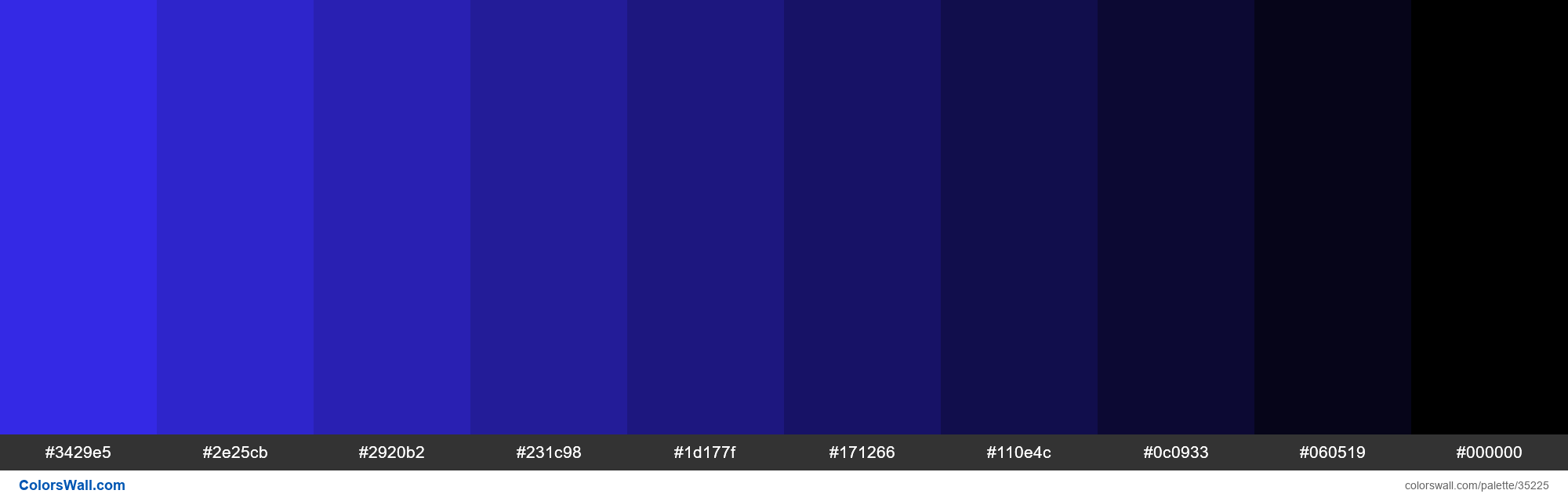 Shades XKCD Color light royal blue #3a2efe hex colors palette - ColorsWall