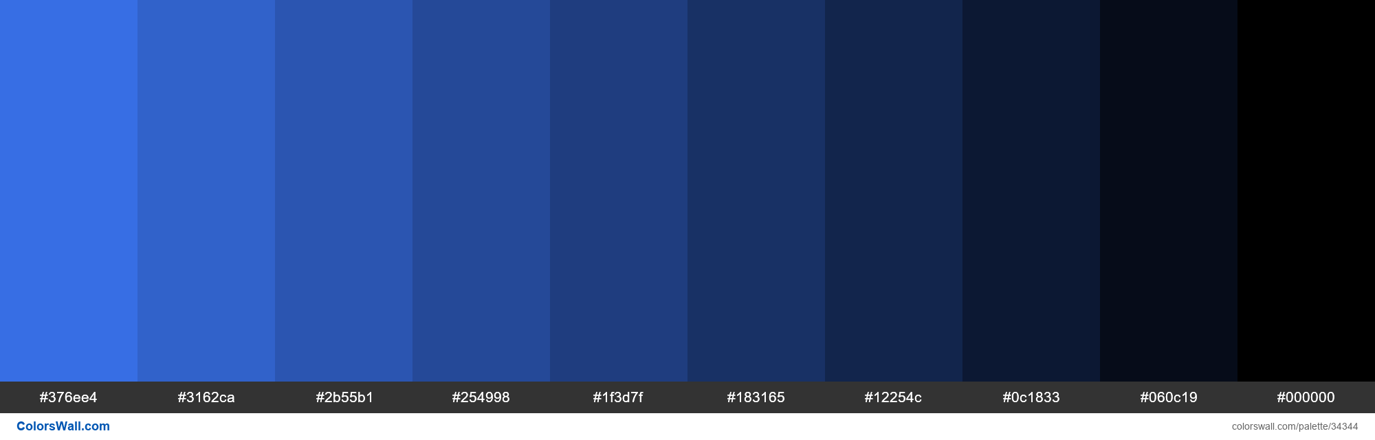 Shades XKCD Color lightish blue #3d7afd hex colors palette - ColorsWall