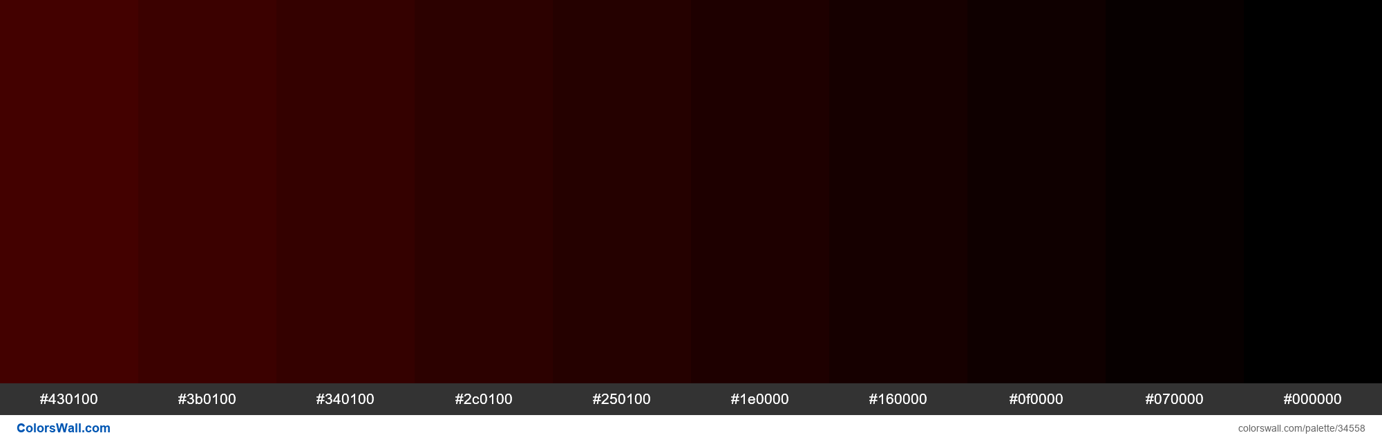 Shades XKCD Color mahogany #4a0100 hex Farbpalette | ColorsWall