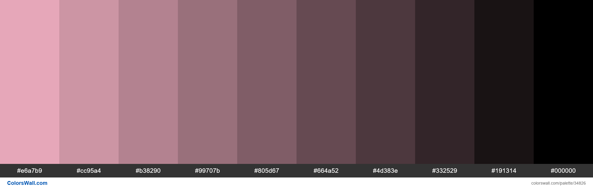 Shades XKCD Color pastel pink #ffbacd hex colors palette | ColorsWall