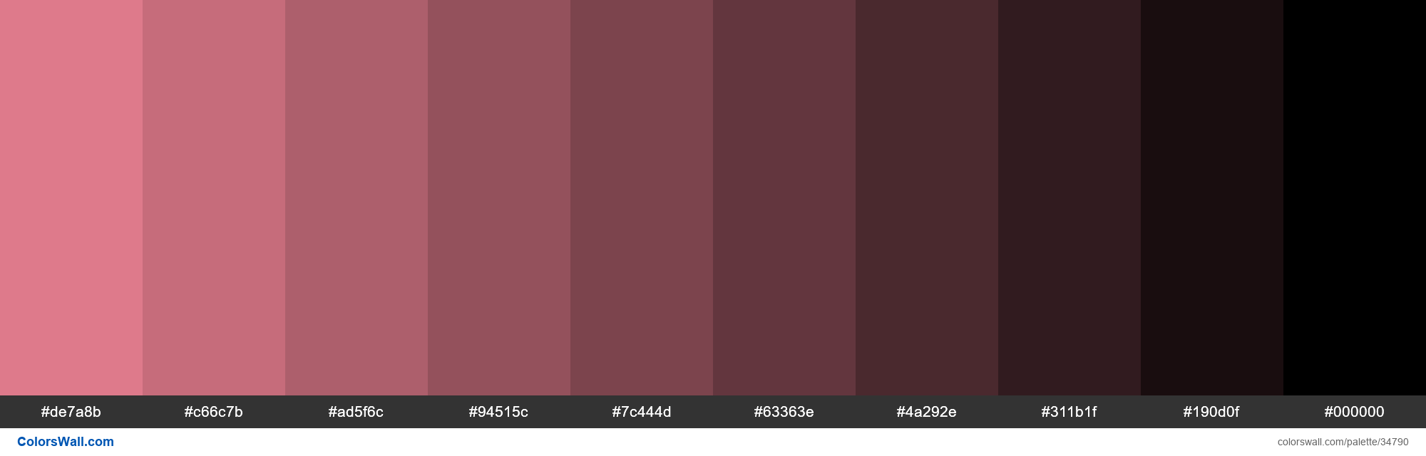 Shades XKCD Color Rose Pink F7879a Hex Colors Palette ColorsWall